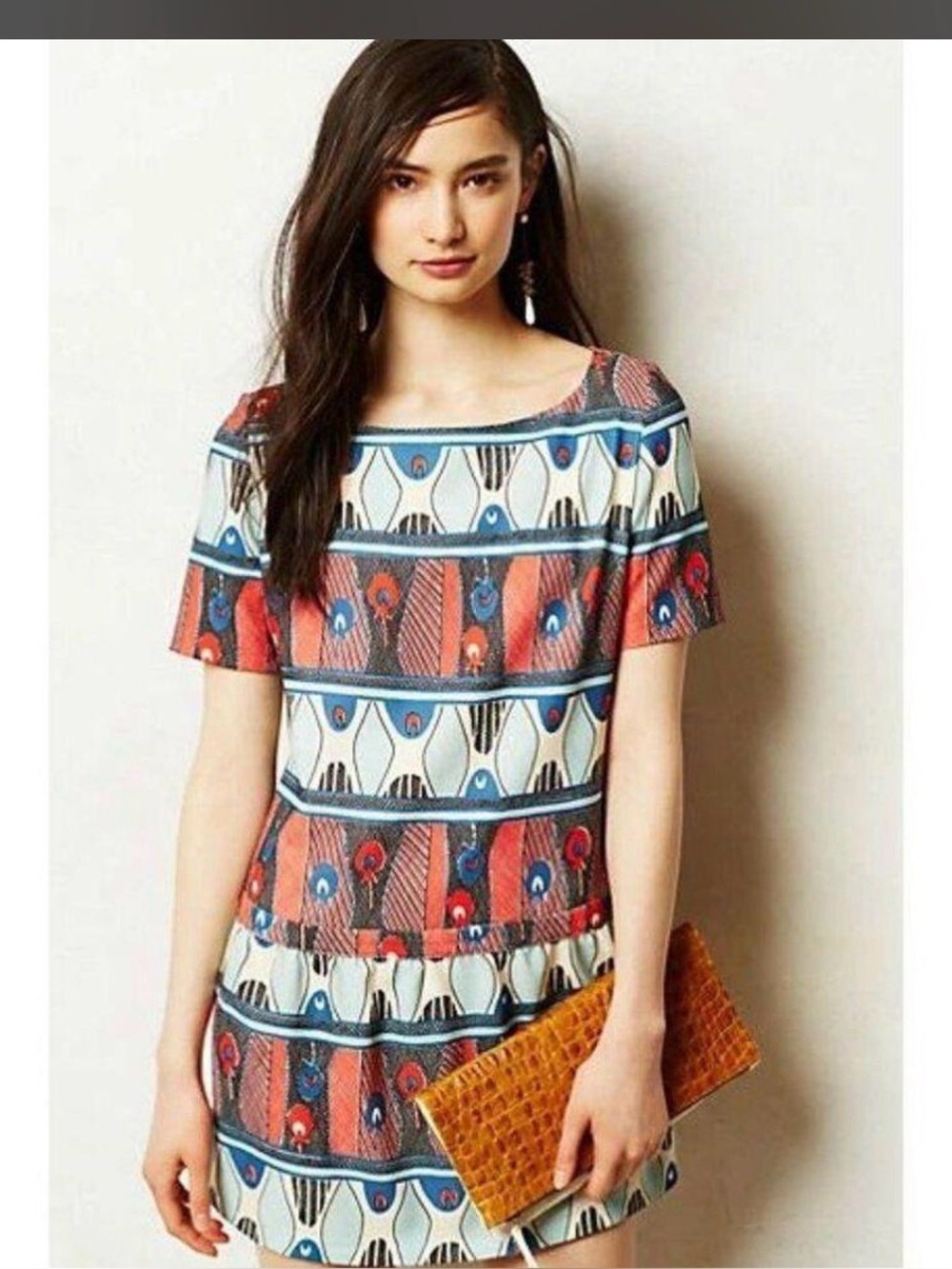 Anthropologie Paul & Joe Sister Guadalupe Shift Dress Medium Geometric Mod Retro